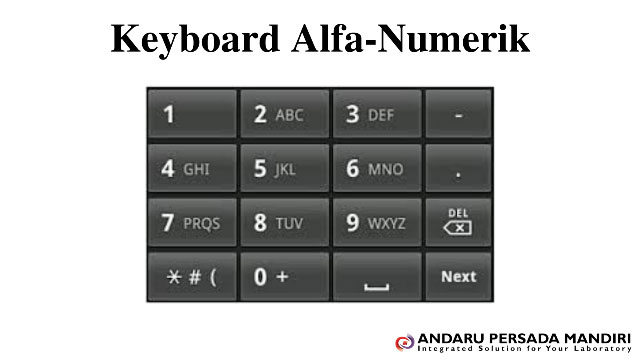 ilustrasi gambar keyboard alfa numerik