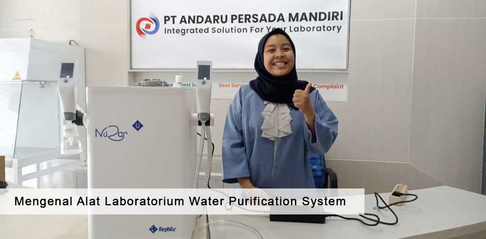 Artikel alat laboratorium Water Purification System atau WPS untuk pemurnian air