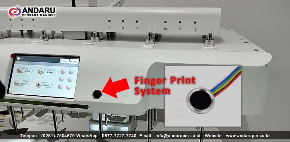 Bagian-Bagian pada Dissolution Tester : Finger Print System