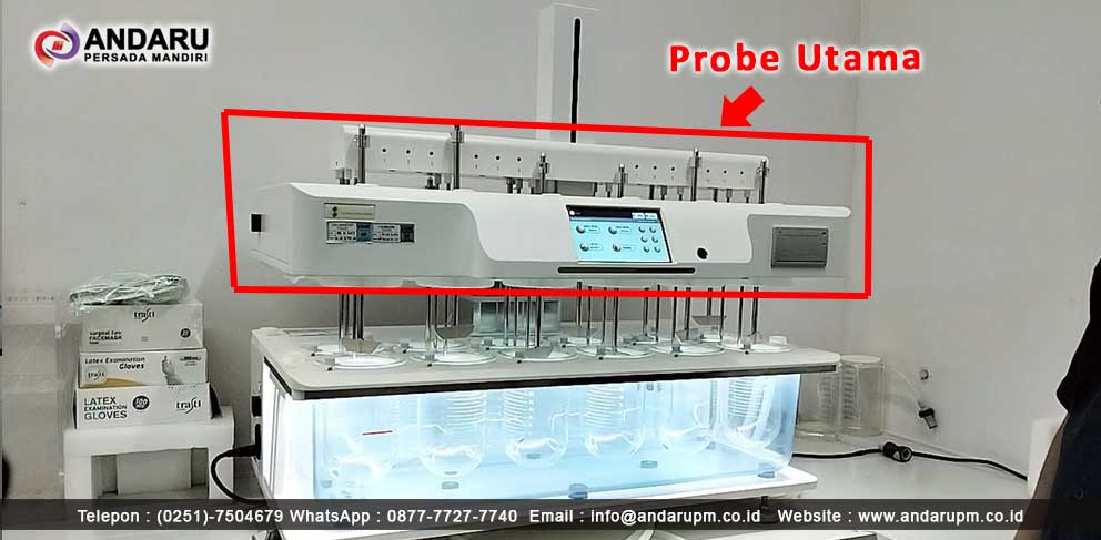 Bagian-Bagian pada Dissolution Tester : Probe Utama