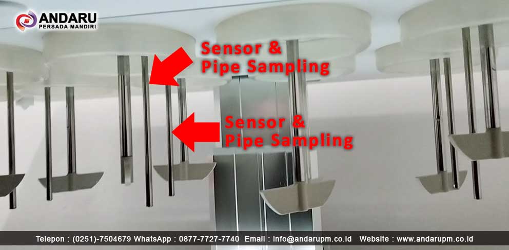 Bagian-Bagian pada Dissolution Tester : Sensor Suhu dan Pipa Sampling