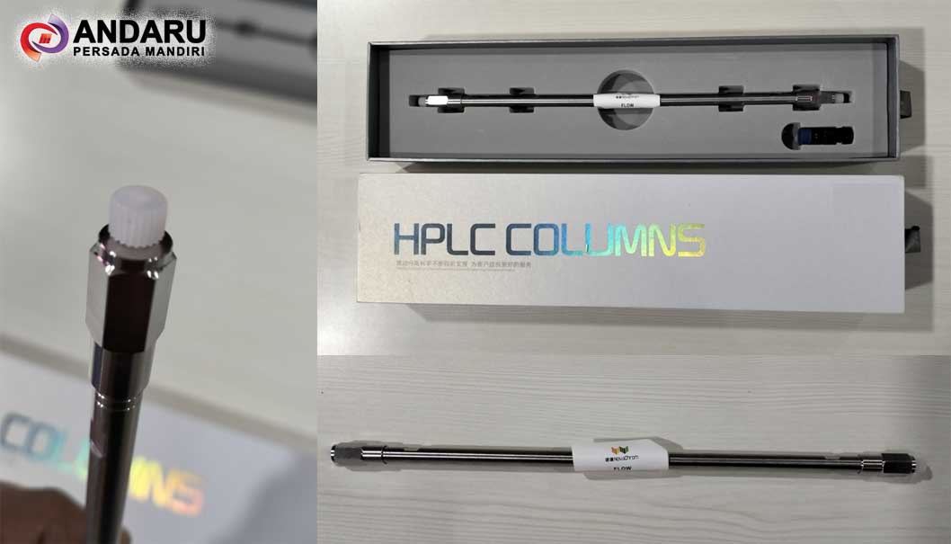 bentuk kolom hplc yang belum terpasang pada alat hplc