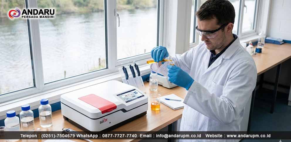 Ilustrasi pengujian COD pada air sungai menggunakan spektrofotometer pengujian COD pada air sungai menggunakan spektrofotometer