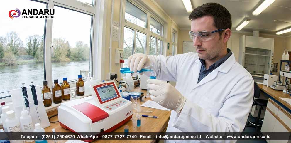 Pengujian fosfat pada air sungai menggunakan spektrofotometer