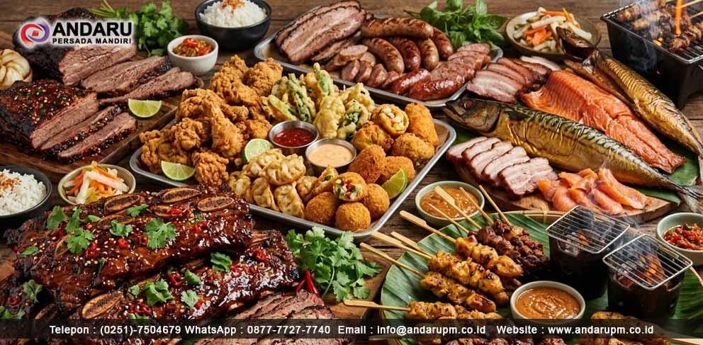 Ilustrasi makanan yang memungkin memiliki kandungan BaP yang besar BaP pada Makanan