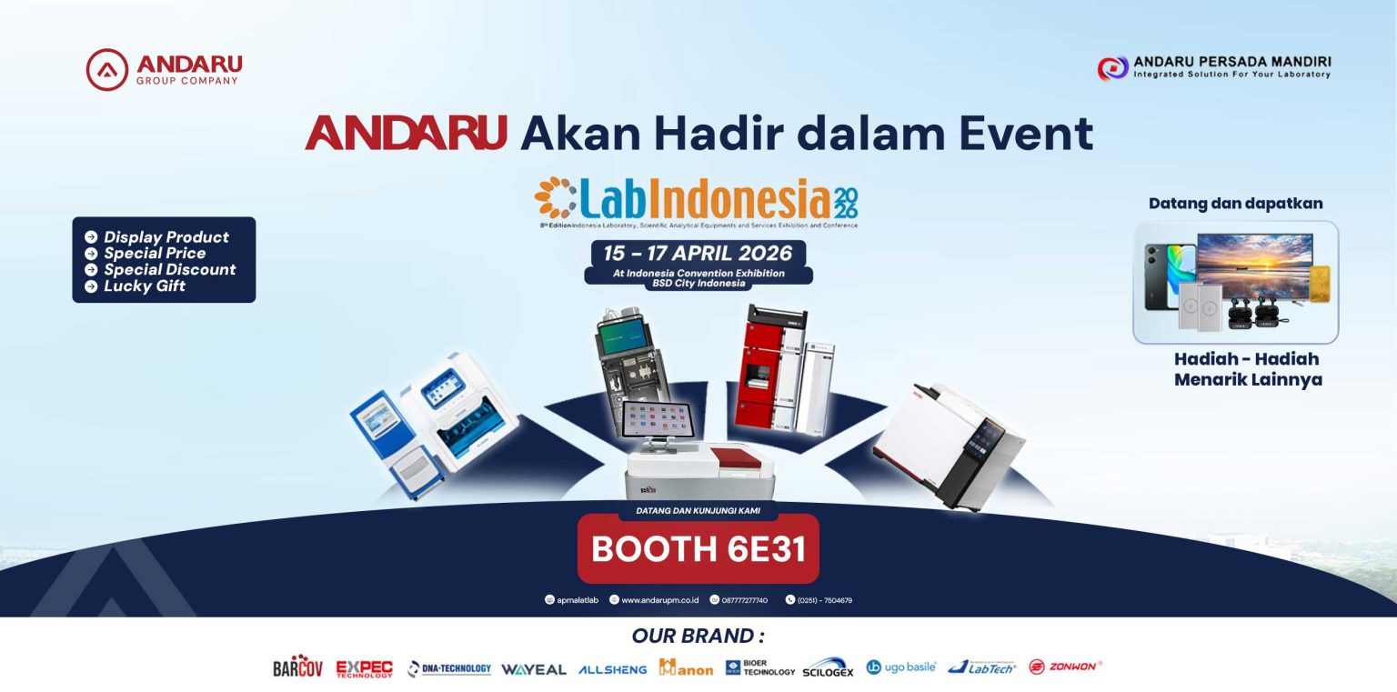 lab indonesia april 2026 pt andaru persada mandiri open booth 6e31 as distributor alat laboratorium
