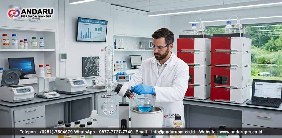 Ilustrasi penggunakan rotovap pada pengujian BAP Fungsi Rotovap atau Rotary Evaporator dalam Analisis BAP