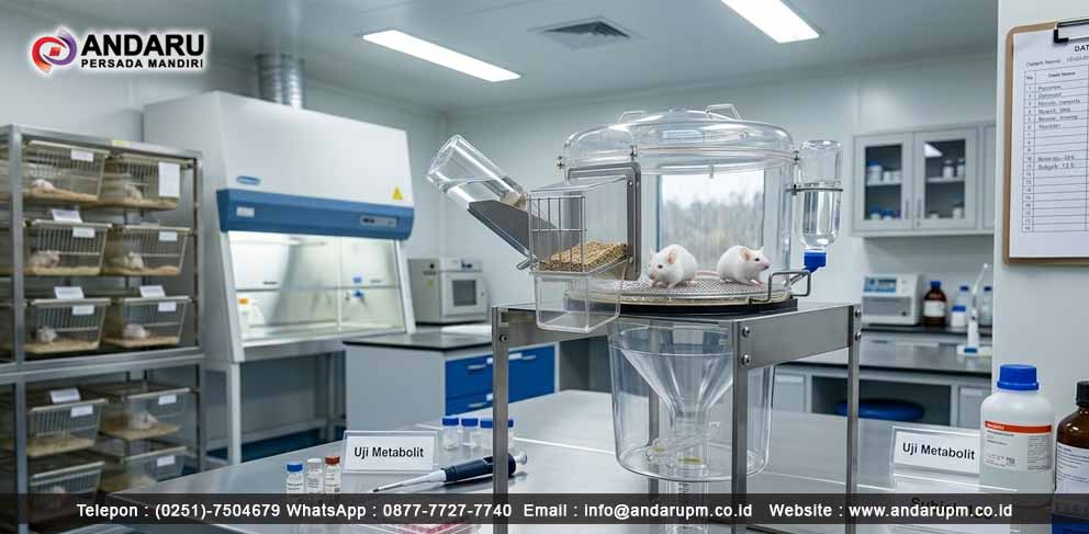 Ilustrasi Pengujian Aktivitas Metabolik Menggunakan Alat Metabolic Cage Pengujian Aktivitas Metabolik Menggunakan Alat Metabolic Cage