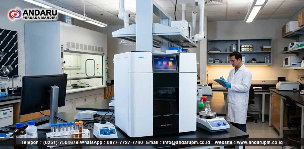 Ilustrasi penetmpatan alay microwave digestion di laboratorium modern Peran Microwave Digestion dalam Pengujian Logam Berat pada Tanah